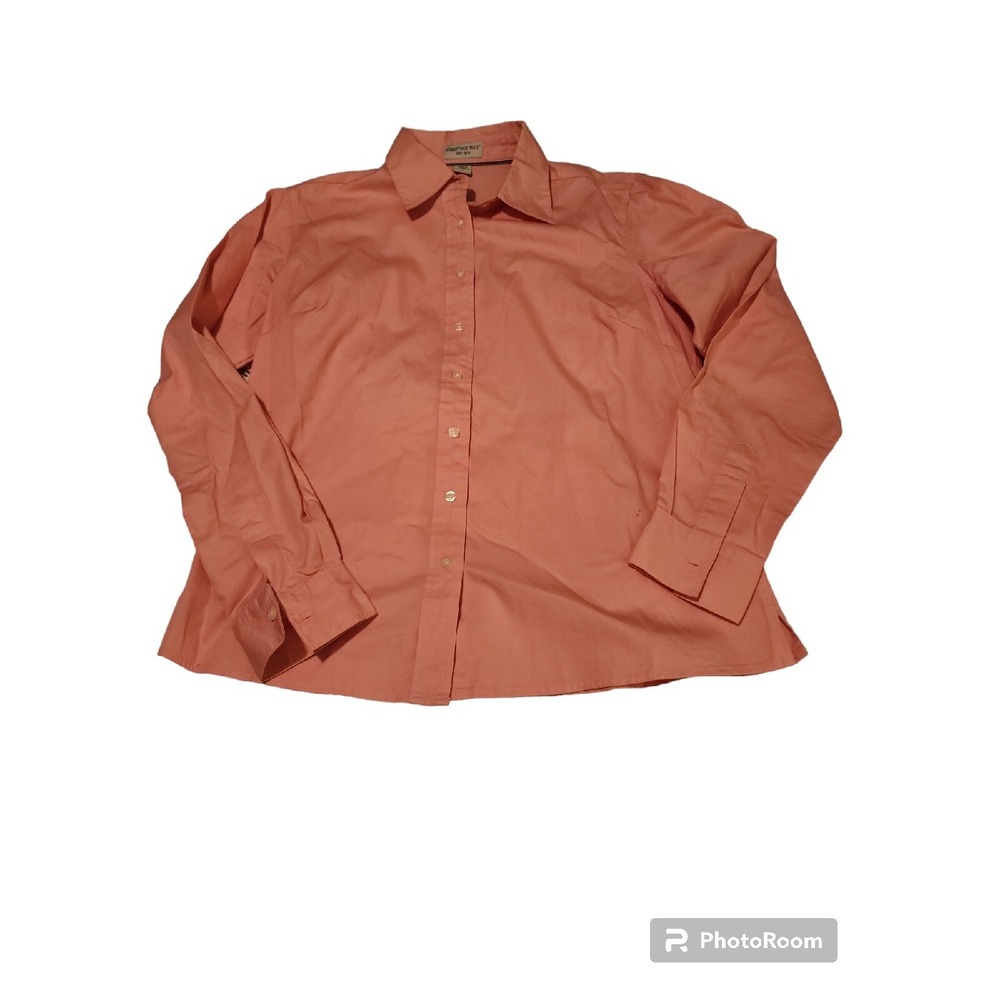 Chestnut Hill Button Down‎ Shirt Long Sleeve Collared Career Top M